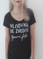 Dámské tričko VLNOVKA - černé